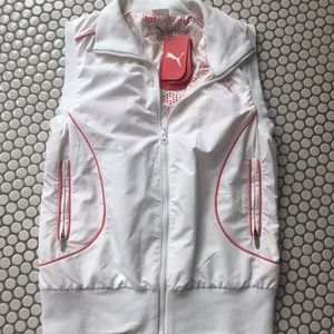 Puma Golf reversable Wind Vest (Pink & White) S.
